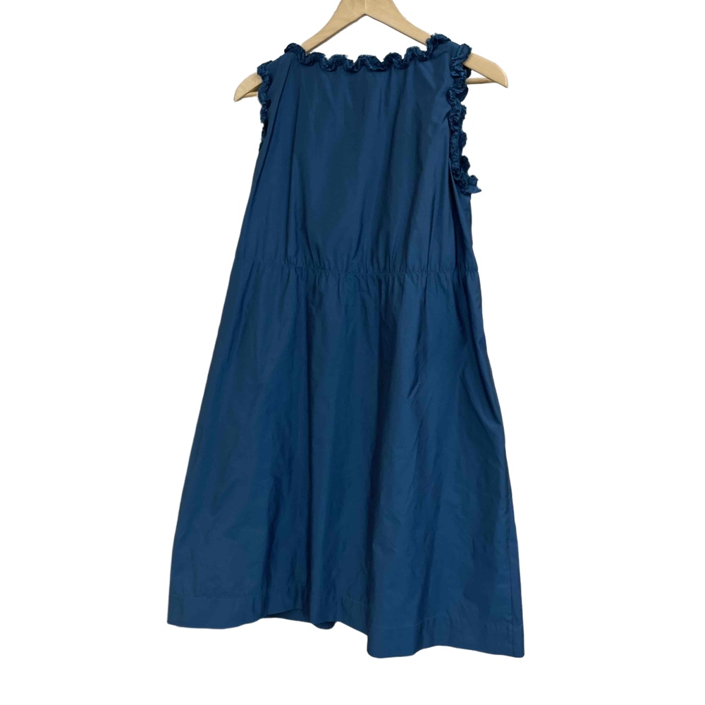 Robert Rodriguez peacock blue ruffle‎ cocktail formal party dress Size 2 midi